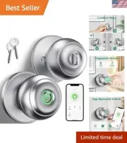 Fingerprint Door Lock Stainless Steel Smart Lock for Bedroom Office Apartment