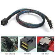 HD Internal Mini SAS 36Pin SFF-8087 to Mini SAS SFF-8643 Cable High Density New