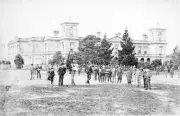 Prahran Victoria 1885 Pupils in front of Wesley College Australia OLD PHOTO