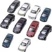 10x Miniature Painted Model Cars Miniature Vehicles for Table Architectural