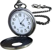 [LIFKOME] Pocket Watch Mechanic Vintage Chain Watch Quartz Watch Watches Hollow Watch Hanging Watch Retro Watch Quartz Movement