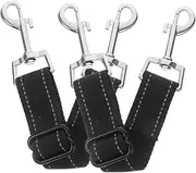 BELLIFFY 2-Piece Dog Collar Extender for Small Dogs Reflective Dog Leash Connector Quick-Release Lead Attachment for Harness Car Traffic Safety Clip