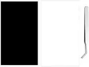 Kaiheng 2PCS Light Blocking Stickers, 8 * 4 Inch LED Light Dimming Sticker, Dimming Light 80%~ 100% Blackout Stickers for Electronics, TV, Routers, Clocks with 1PCS Tweezers (White and Black)