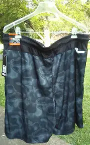 AND1 Mens "Post Up" Black Basketball Shorts Size L Inseam 11" New