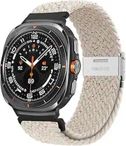 [GUMMMY] For Galaxy Watch Ultra 47mm Watchbands Nylon Elastic Braided Solo Loop Strap Bracelet