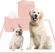 Dog Pee Pads Extra Large 36" × 36", 35 Count XXXL Puppy Pads Pink Doggy Pads Disposable Dog Training Pads Super Absorbent & Leak-Proof & Quick Drying Potty Pads for Dogs Doggie Cats Rabbits Puppies
