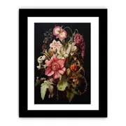 Leaves & Flowers Art Art Framed print
