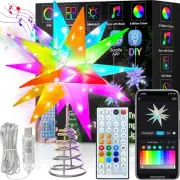 Christmas StarTree Topper 8Inch Smart Lighted Treetop Christmas Tree Decoration
