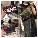 《二手》FENDI MULTICOLOUR CANVAS BELT BAG 經典立體LOGO 腰包 胸口包現貨