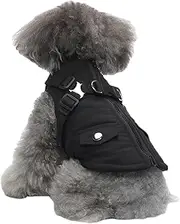 Cold Weather Coats - Winter Dog Coat Fleece Dog Jacket Waterproof Dog Coat,Zipper Dog Jacket Puppy Coat Small Dog Clothes Dog Coat with Harness for Smal Medium Large