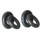 2PC 4.80/4.00-8 4.00-8 Tyre Tyres & Tube for Trolley Wheelbarrow Cart Hand Truck