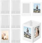 12 Pcs Magnetic Fridge Frames DIY Magnetic Photo Frames Reusable Refrigerator Magnet Picture Mini Picture Frame for Home Office Traveling Party