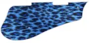 Pickguard Pick Guard 5120 Graphical Graphic Guitar Leopard Print Blue