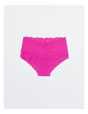 [Aerie] Show Off Rosey Lace Cheeky Underwear in Fuchsia Pink