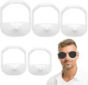 5pcs Beard Shaping Styling Tool,Trimming Beard Shaping Styling Shaper,Different Size Goatee Trimming Stencil,Beard Care & Grooming Gift Kit For Any,Beard Shaping & Styling Templates