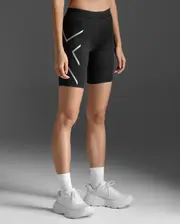 Core Compression Short, 2XU, XL, Black/Silver, Female