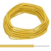 22AWG Solid Electric Wire, 49Ft Hook Up Tinned Copper Wire, Yellow