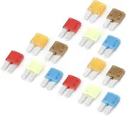 15pcs Car Circuit Micro2 Fuse Kit Lightweight Compact High Temperature Resistant Space Saving Original Standard 5A 7.5A 10A 15A 20A 32V