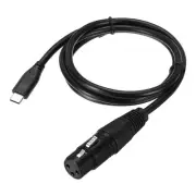 3 Pin XLR Female to Type-C Male Adapter Cable 3ft XLR Microphone Cable