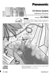 Panasonic SA-PM28 CD Stereo System Owners Instruction Manual