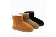 UGG Boots Genuine Australian Sheepskin Unisex Mini Classic Suede - CHESTNUT