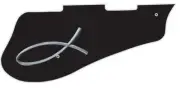 Pickguard Pick Guard 5120 Graphical Graphic Guitar Christian Fish Black