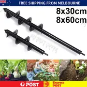 Garden Planting Drill Bit Earth Planter Post Hole Auger Digger 300mm / 600mm AU