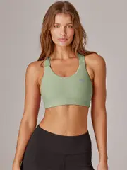 Running Bare Power Up Sports Bra - Maximum Support Gym Crop Top