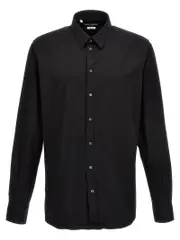 [Dolce & Gabbana] Dolce & Gabbana-Dg Essential Shirt Camicie Nero-Uomo 43cm Black
