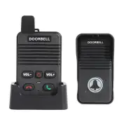 Wireless Intercom Doorbell System Long Range Two-Way Communication Rechargeable Battery Adjustable Volume Weather Resist