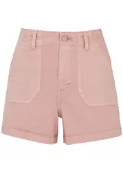Paige Crush Stretch-denim Shorts, Shorts, Light Pink - W28 W28