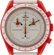 Swatch Moonswatch "Mission To Mars" Swatch x Omega White 42 SO33R100