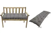 Outdoor Bench Cushions for Patio Furniture Porch Swing Cushions Loveseat Bench Seat Pad-Grey