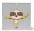 Sloth Storage Cube Box Organizer Container Bin 13 inch Kids Cubby Gray Design 1