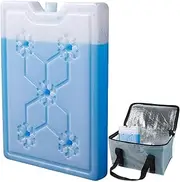 DISPRA Ice Packs For Cool Box, Reusable Ice Packs, Leak Proof Freezer Blocks For Cooler Bags, Long Lasting Quick Freeze Freezer Cooler Bag Box Travel Lunch Box, Travel, Picnic, Outdoor Activities
