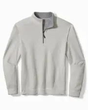 Tommy Bahama Flipshore Half Zip Pullover , Cotton, Lychee Hthr, Sz 2XLT