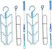 [AZIDWERYQ] 2 Set Hydration Bladder Cleaning Kit Universal Water Bladder Cleaning Kit with Water Pipe Brush, Nozzle Brush, Hydration Bladder Brush & Rack for Cleaning Water Bladders Water Bladder Cleaning Kit