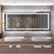 LED Bathroom Mirror with Anti-Fog & Adjustable Lighting