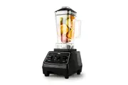 Vintage 2200W 2L Commercial Blender Grinder Juicer Mixer - Stylish Italian Design, Unbreakable Jar, 2 Modes, Adjustable Intensity, Black