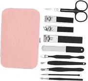 Beavorty Stainless Steel Manicure Set for Women Piece Nail Clippers Kit Travel Nail Care Tool Pedicure Supplies Beauty Tools for Home Travel