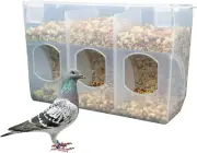 MdakeGo Automatic Pigeon Bird Feeder,1 Pack Quail Feeder Water, Plastic Slot ...