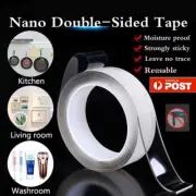 2-16Pcs Double-Side Nano Tape Gel Traceless Clear Invisible Adhesive Transparent