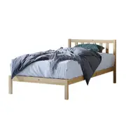 Drusa Solid Pine Timber Single Bed Frame