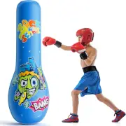 Punching Bag for Kids, 63 Inch Kids Punching Inflatable Kids Punching Bag