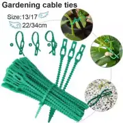 Reusable Garden Cable Ties Plant Support Adjustable Plastic Cable Ties