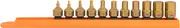 Mayhew Tools 16005 Titanium-Coated Low-Profile Dual Drive Set, Metric Hex, 11-Piece