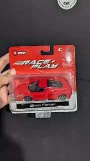 Burago - 1:43 Scale - Enzo Ferrari - RED - Race And Play
