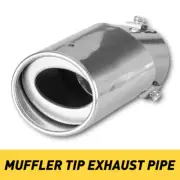 Car 2X Muffler Tip Pipe Exhaust Stainless Steel Chrome Effect Fit for 1.5-2 inch (for: BMW)