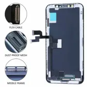 For iPhone X 5.8" LCD Display Touch Screen Digitizer Assembly Replacement Black