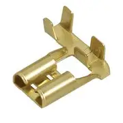 Narva Non Insulated Brass Flag Terminal - 6.3 x 2.1mm